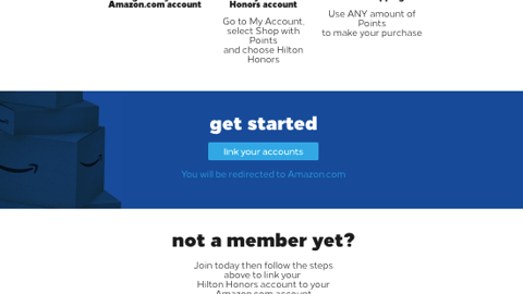 Hilton Honors Amazon Page